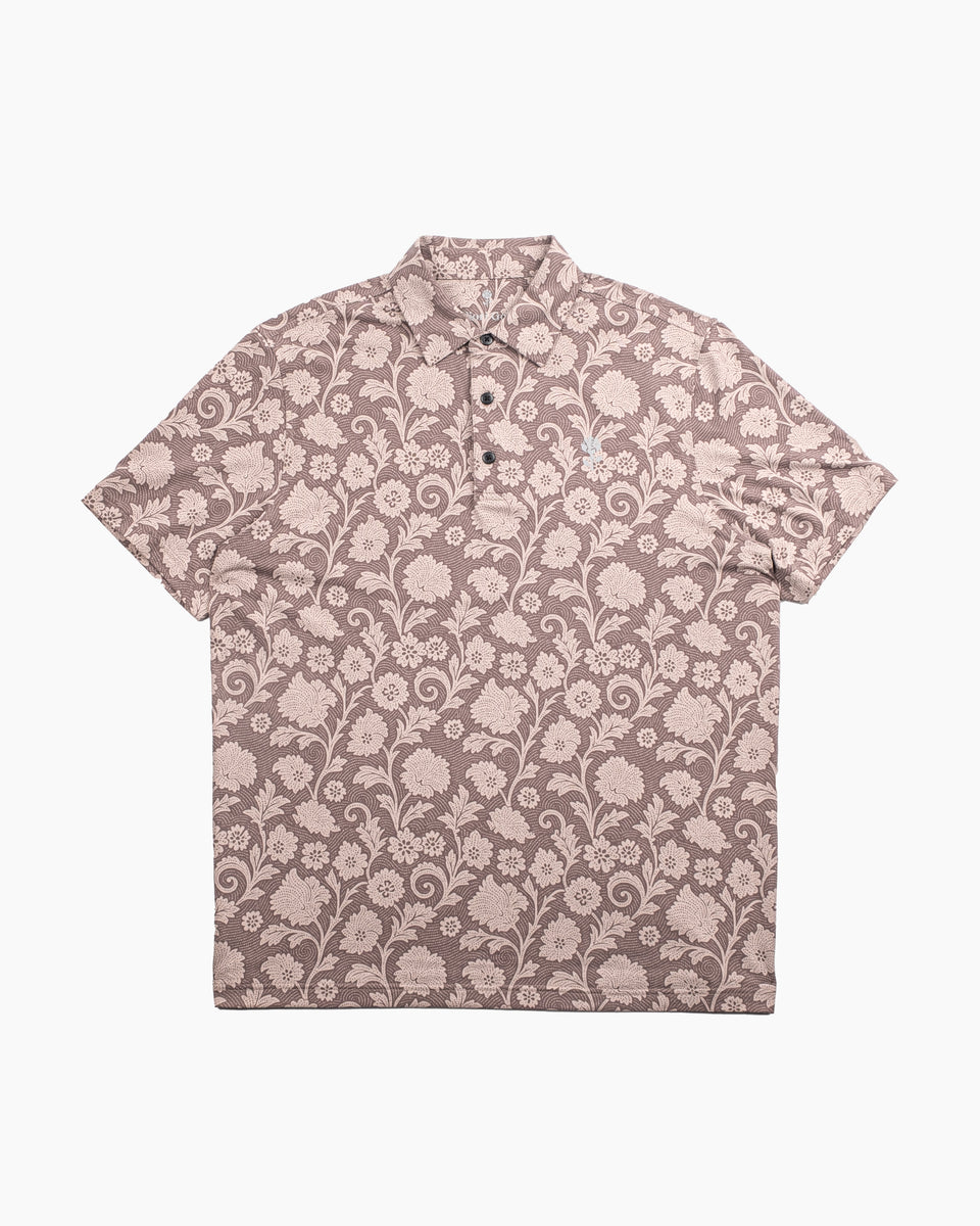 FR2 GOLF 沖縄限定 Dry Stretch Paisley Polo M Phantom Polo Paisley Peppercorn | Golf Polo | Fiori Golf