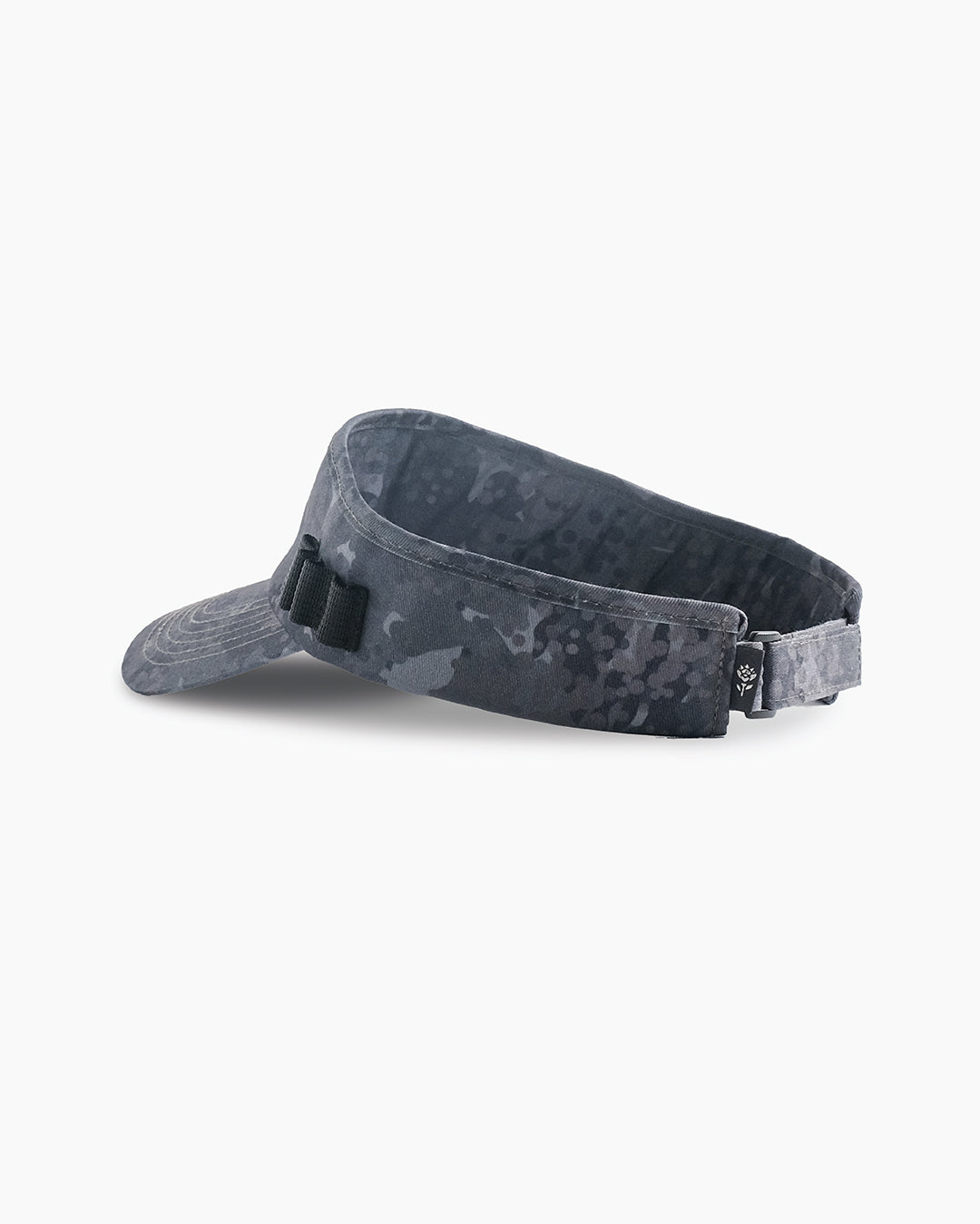 Calyx Camo Visor back view — structured golf visor by Fiori Golf